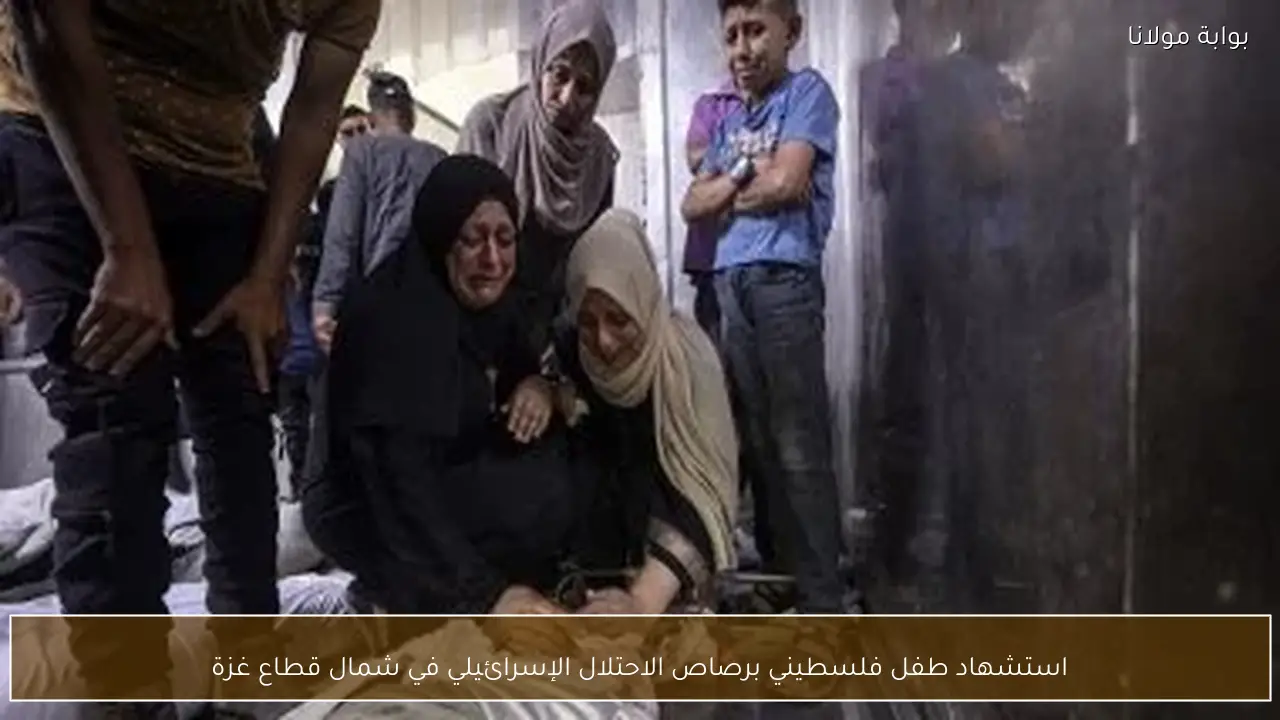 استشهاد طفل فلسطيني برصاص الاحتلال الإسرائيلي في شمال قطاع غزة