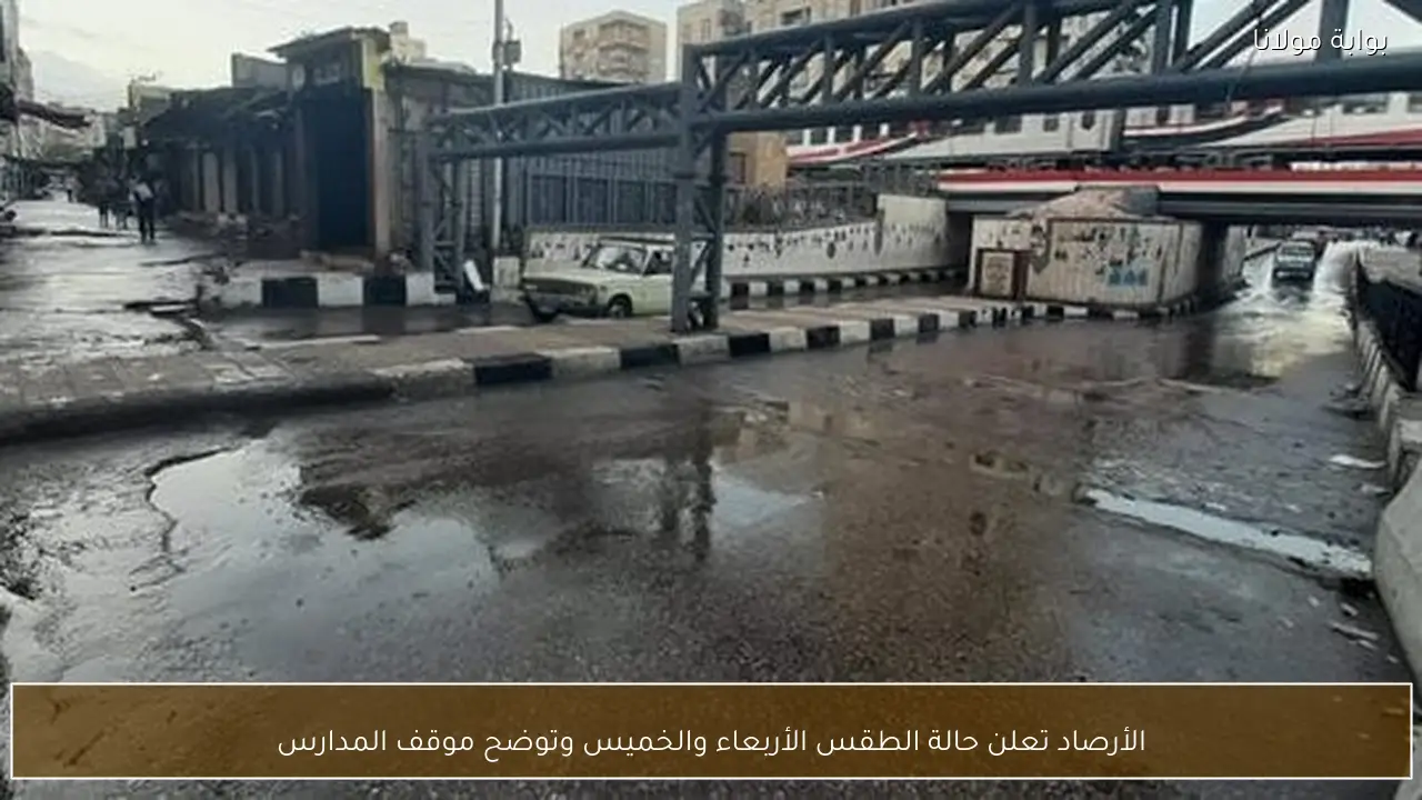 الأرصاد تعلن حالة الطقس الأربعاء والخميس وتوضح موقف المدارس