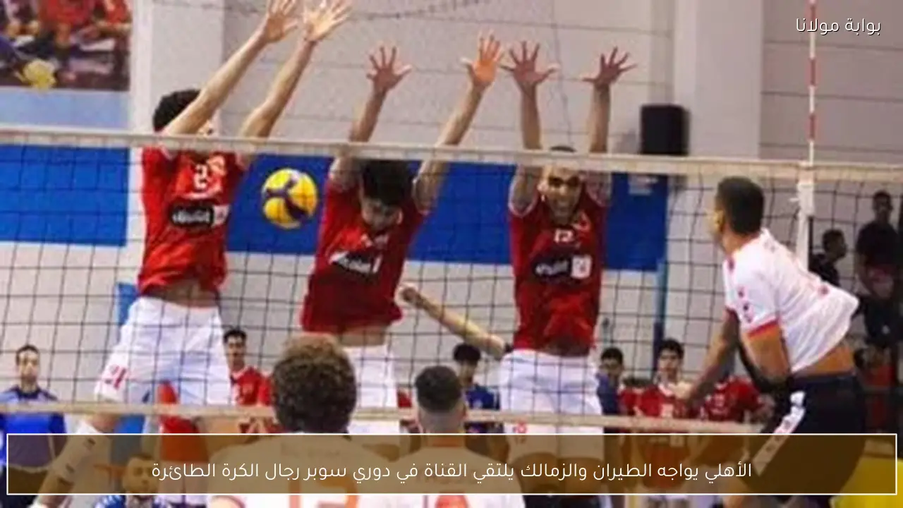 الأهلي يواجه الطيران والزمالك يلتقي القناة في دوري سوبر رجال الكرة الطائرة