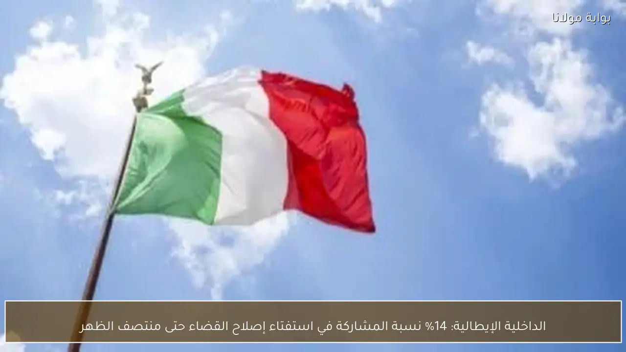 الداخلية الإيطالية: 14% نسبة المشاركة في استفتاء إصلاح القضاء حتى منتصف الظهر