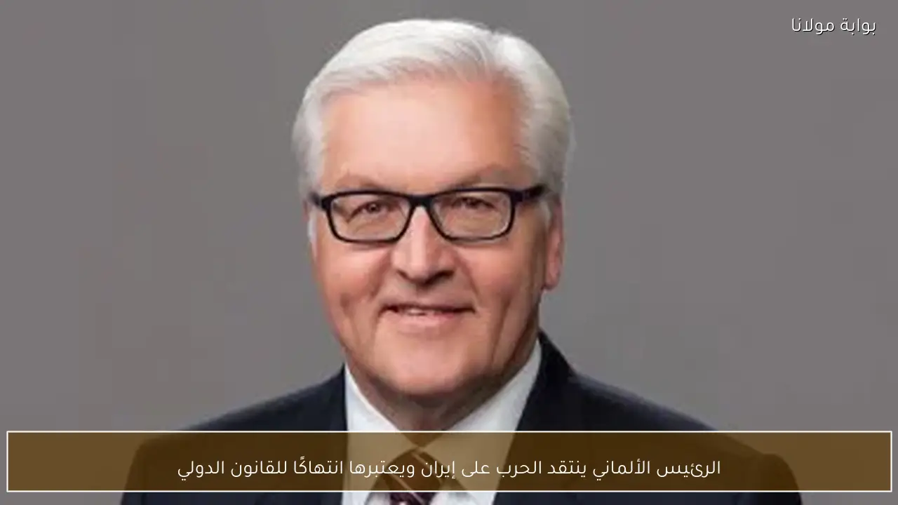 الرئيس الألماني ينتقد الحرب على إيران ويعتبرها انتهاكًا للقانون الدولي