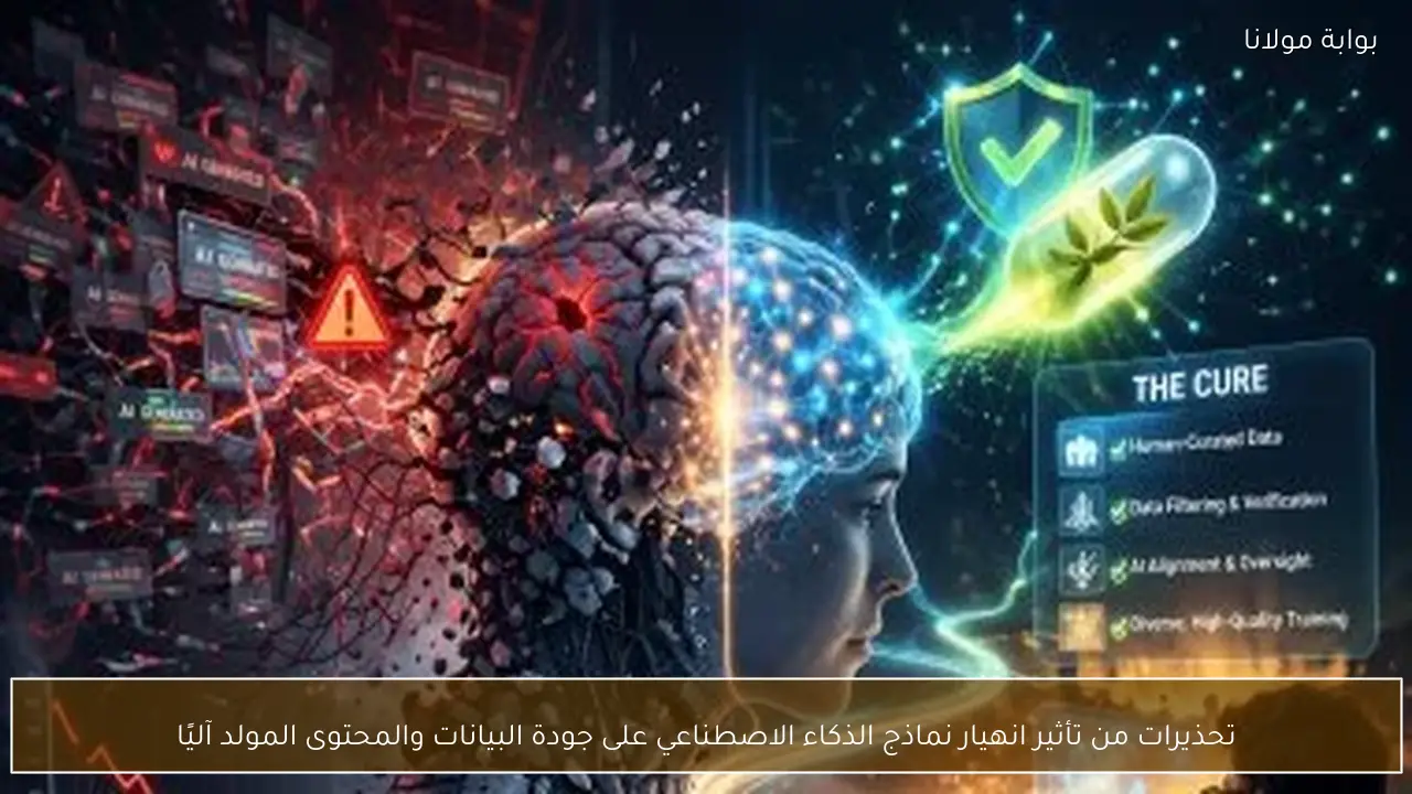 تحذيرات من تأثير انهيار نماذج الذكاء الاصطناعي على جودة البيانات والمحتوى المولد آليًا