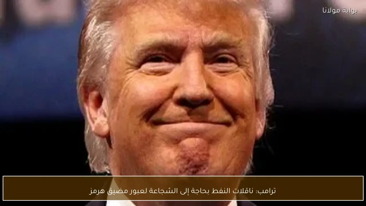 ترامب: ناقلات النفط بحاجة إلى الشجاعة لعبور مضيق هرمز