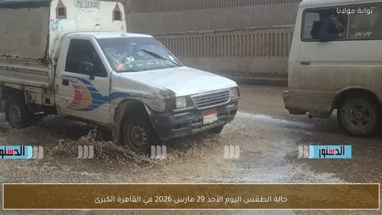 حالة الطقس اليوم الأحد 29 مارس 2026 في القاهرة الكبرى