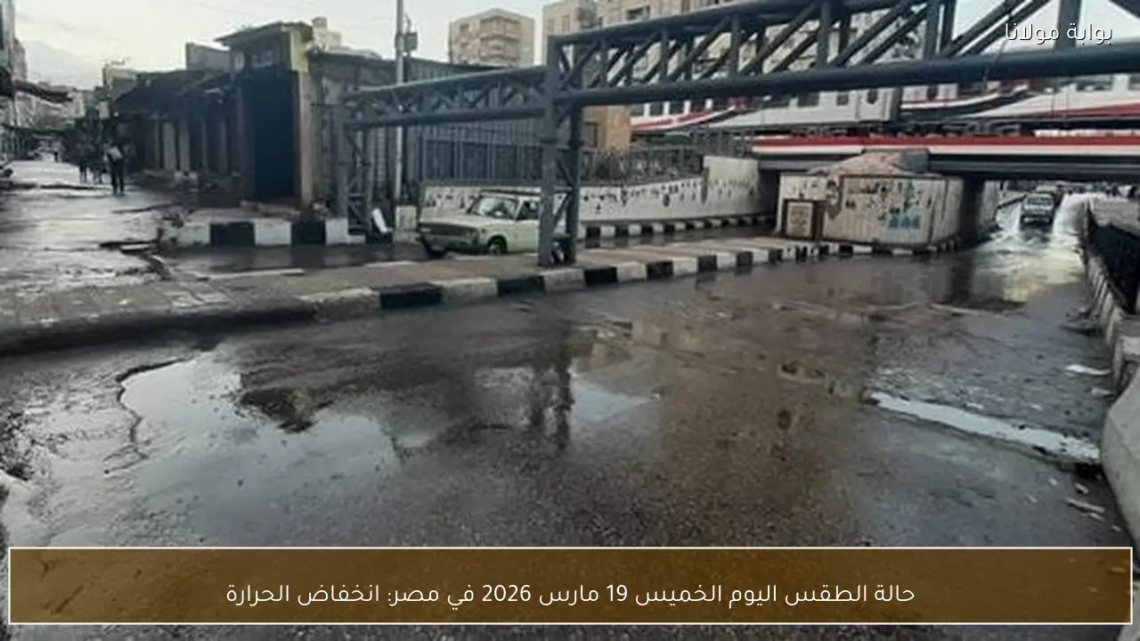 حالة الطقس اليوم الخميس 19 مارس 2026 في مصر: انخفاض الحرارة