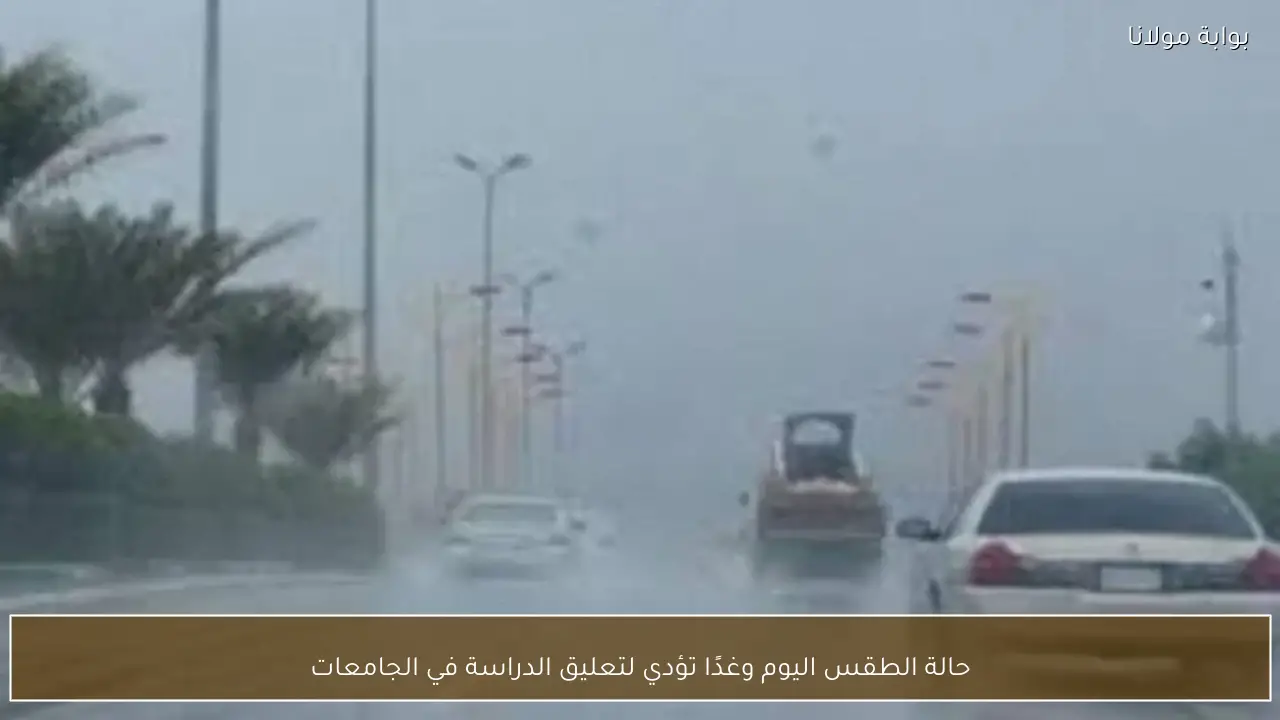 حالة الطقس اليوم وغدًا تؤدي لتعليق الدراسة في الجامعات