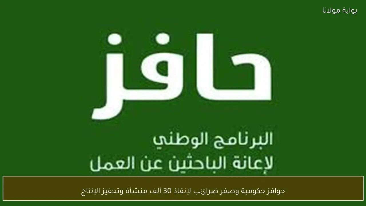 حوافز حكومية وصفر ضرائب لإنقاذ 30 ألف منشأة وتحفيز الإنتاج