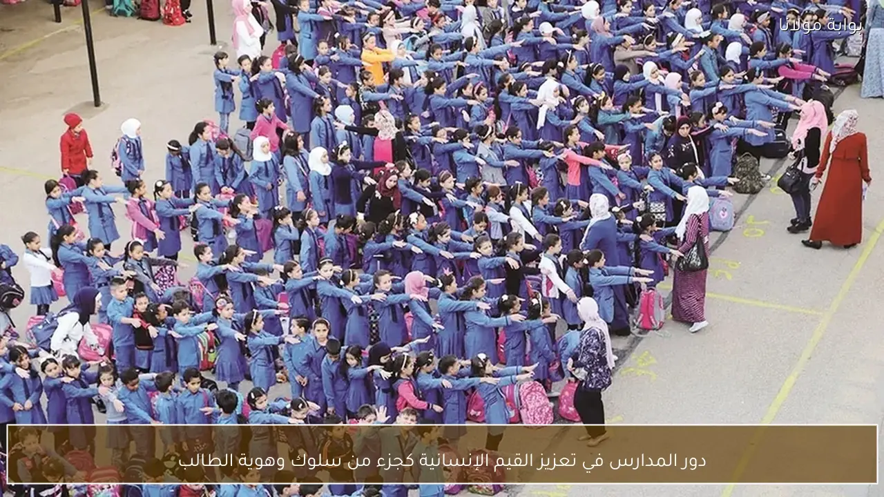 دور المدارس في تعزيز القيم الإنسانية كجزء من سلوك وهوية الطالب