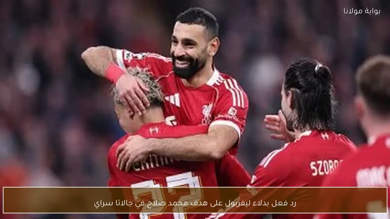 رد فعل بدلاء ليفربول على هدف محمد صلاح في جالاتا سراي