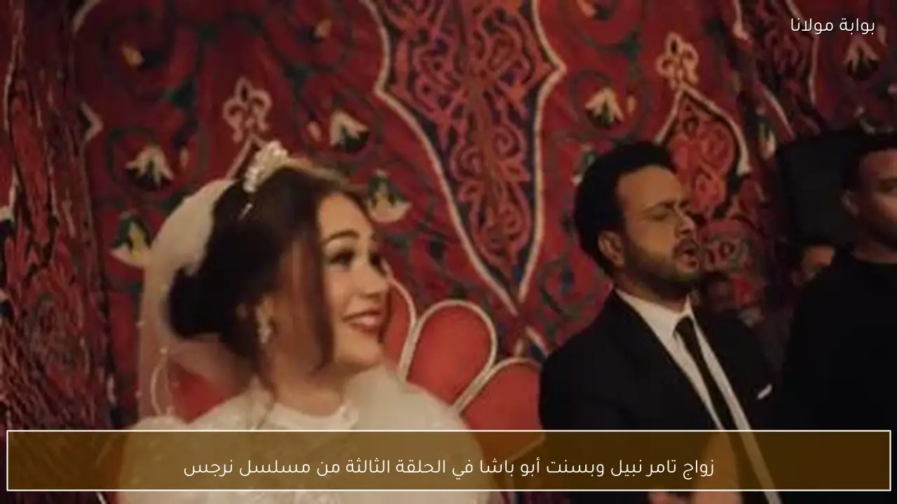 زواج تامر نبيل وبسنت أبو باشا في الحلقة الثالثة من مسلسل نرجس