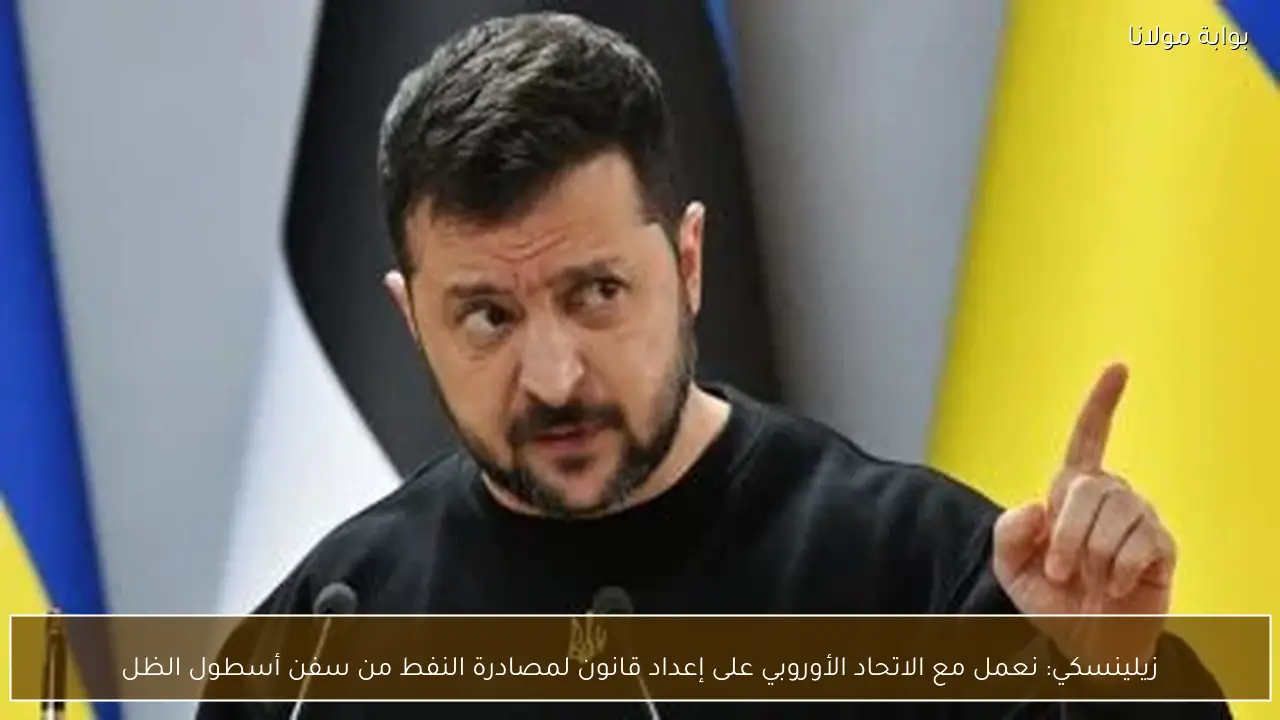 زيلينسكي: نعمل مع الاتحاد الأوروبي على إعداد قانون لمصادرة النفط من سفن أسطول الظل