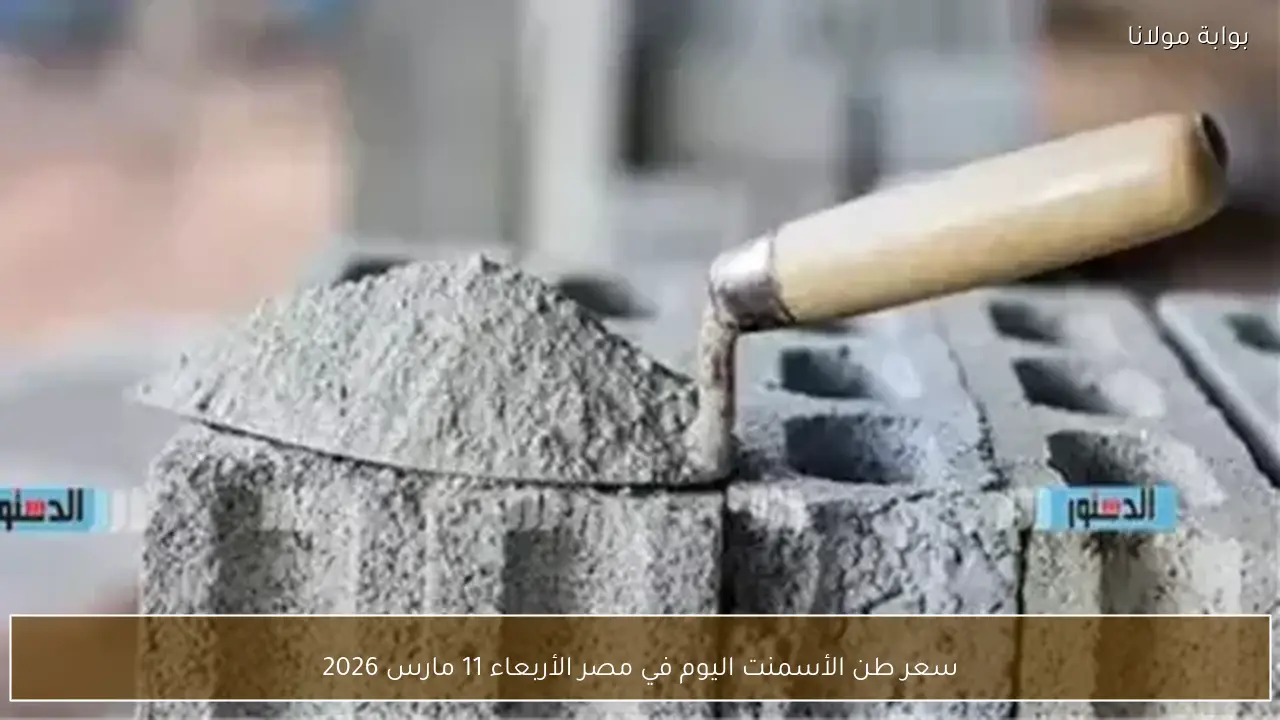 سعر طن الأسمنت اليوم في مصر الأربعاء 11 مارس 2026