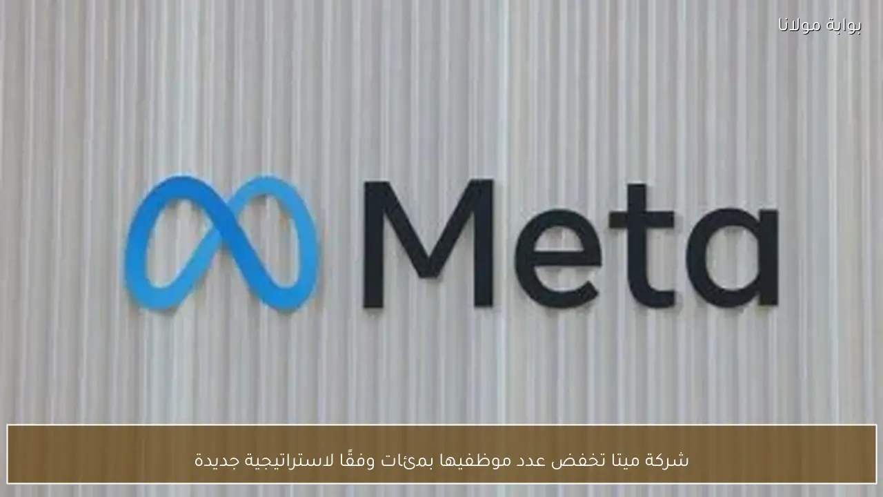 شركة ميتا تخفض عدد موظفيها بمئات وفقًا لاستراتيجية جديدة