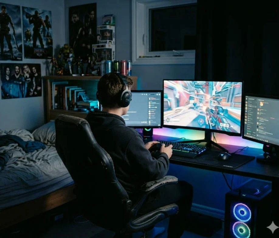 نزيف دماغي لشاب بعد قضاء 4 أيام أمام العاب الفيديو