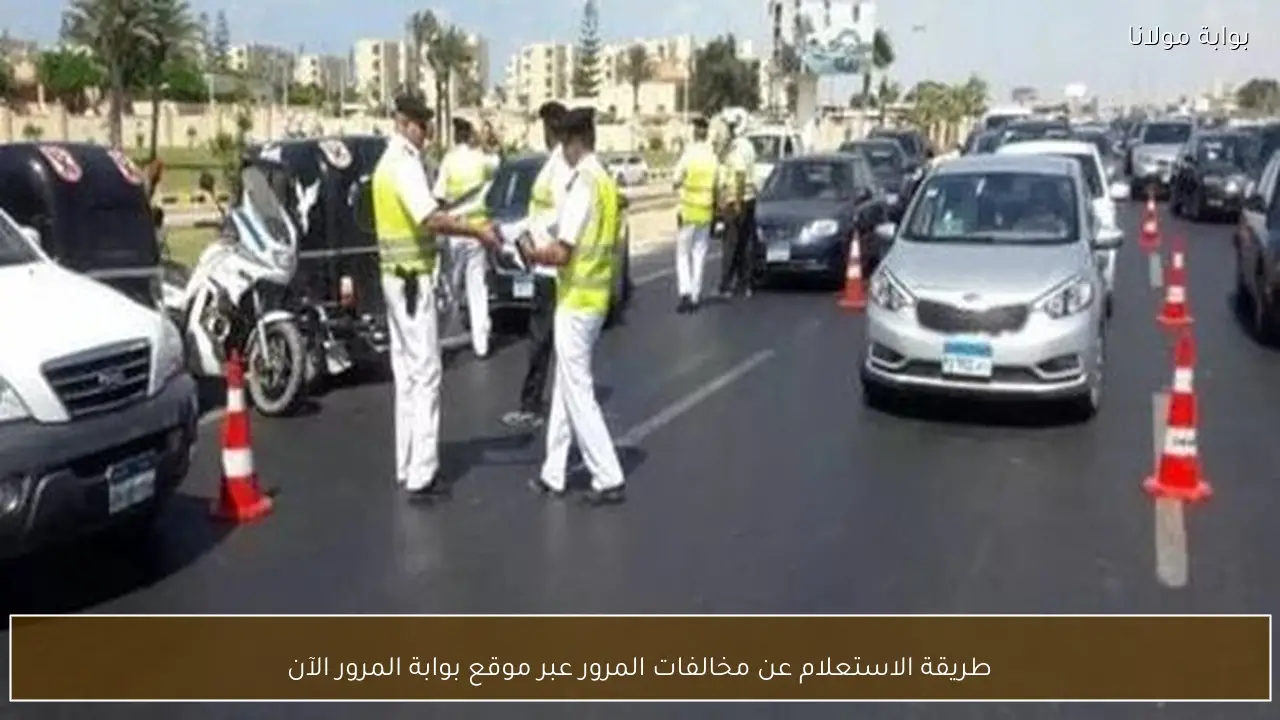 طريقة الاستعلام عن مخالفات المرور عبر موقع بوابة المرور الآن