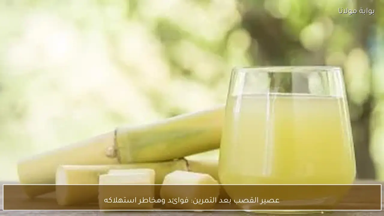 عصير القصب بعد التمرين: فوائد ومخاطر استهلاكه