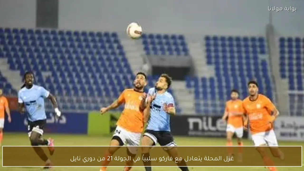 غزل المحلة يتعادل مع فاركو سلبياً في الجولة 21 من دوري نايل