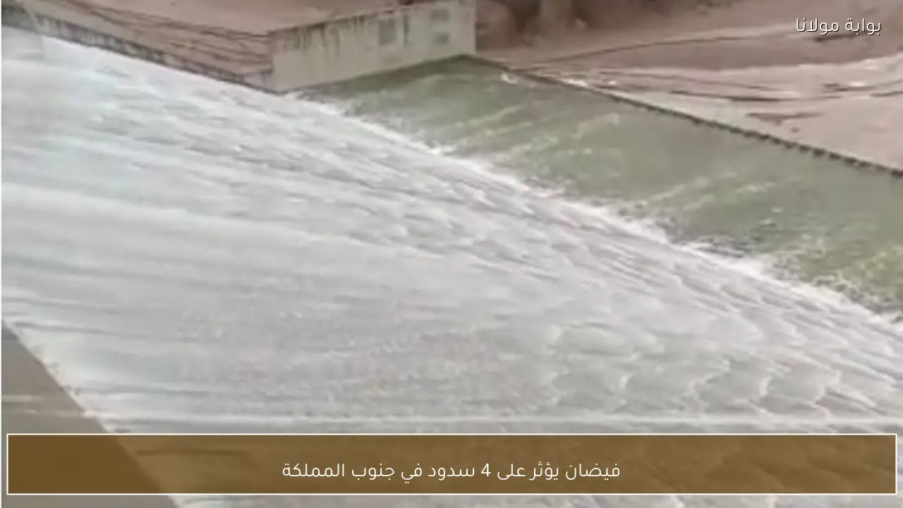 فيضان يؤثر على 4 سدود في جنوب المملكة