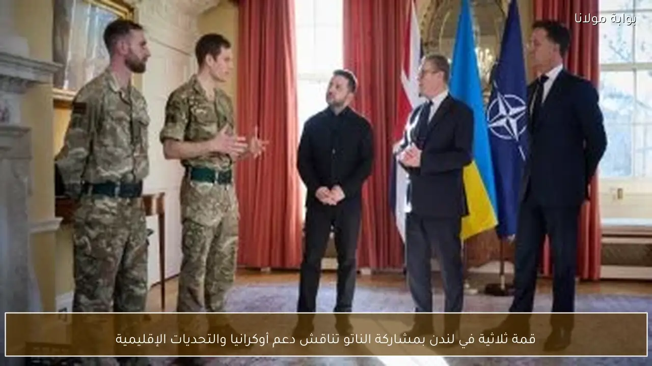 قمة ثلاثية في لندن بمشاركة الناتو تناقش دعم أوكرانيا والتحديات الإقليمية