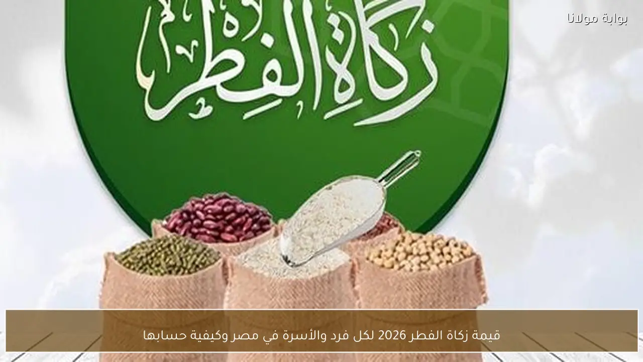 قيمة زكاة الفطر 2026 لكل فرد والأسرة في مصر وكيفية حسابها