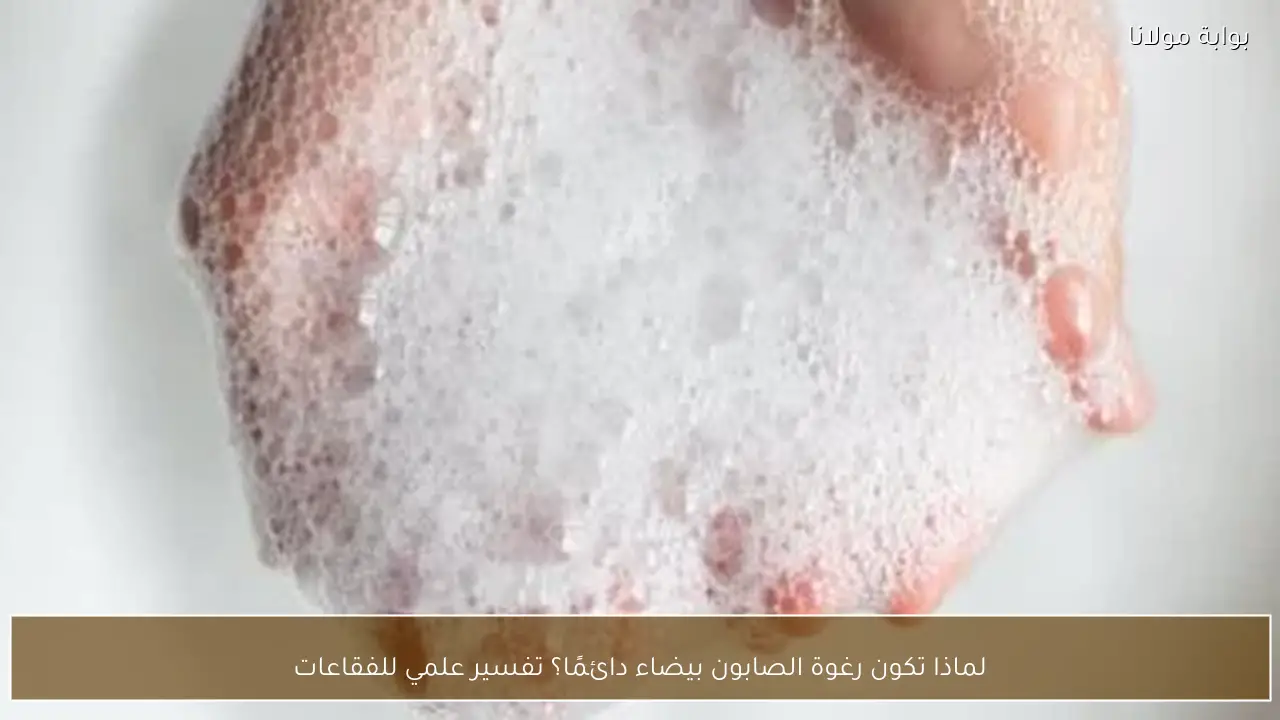 لماذا تكون رغوة الصابون بيضاء دائمًا؟ تفسير علمي للفقاعات