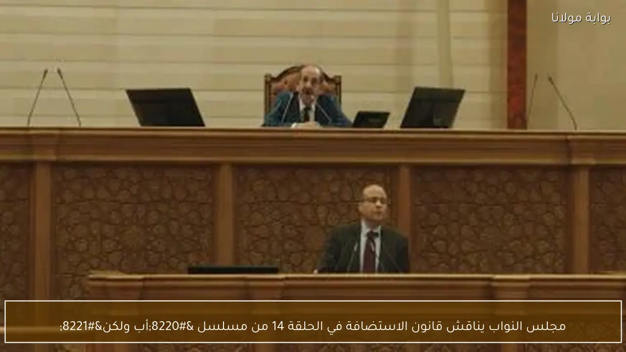 مجلس النواب يناقش قانون الاستضافة في الحلقة 14 من مسلسل “أب ولكن”