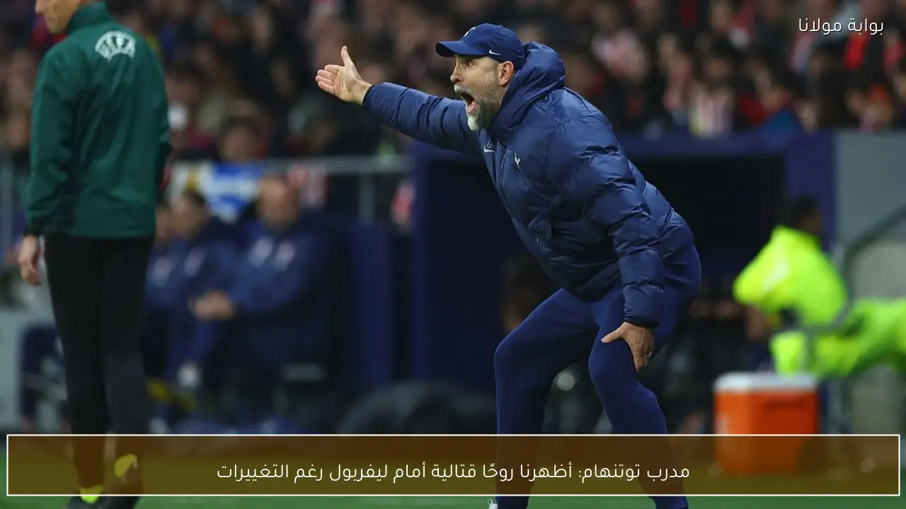 مدرب توتنهام: أظهرنا روحًا قتالية أمام ليفربول رغم التغييرات