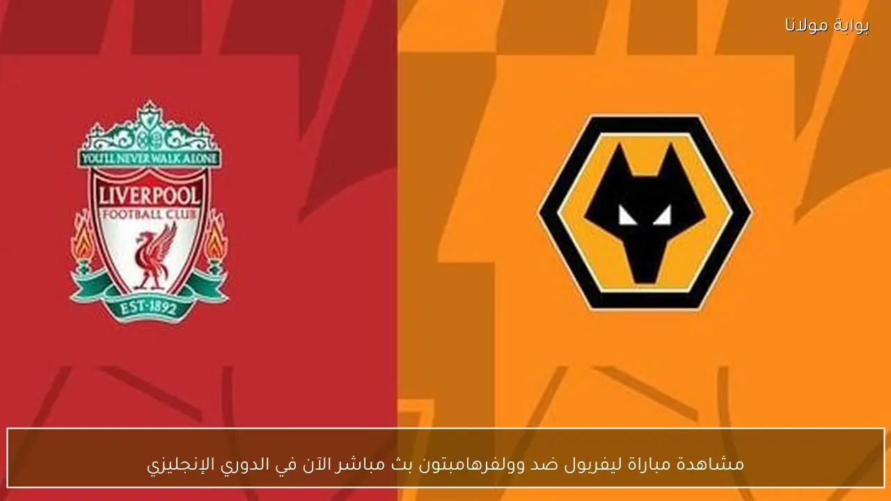 مشاهدة مباراة ليفربول ضد وولفرهامبتون بث مباشر الآن في الدوري الإنجليزي