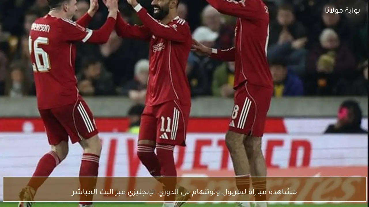 مشاهدة مباراة ليفربول وتوتنهام في الدوري الإنجليزي عبر البث المباشر