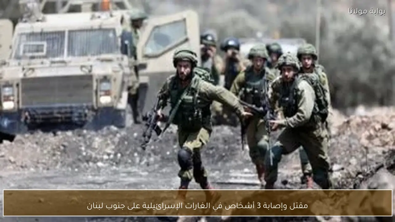 مقتل وإصابة 3 أشخاص في الغارات الإسرائيلية على جنوب لبنان