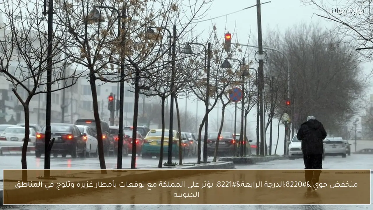 منخفض جوي “الدرجة الرابعة” يؤثر على المملكة مع توقعات بأمطار غزيرة وثلوج في المناطق الجنوبية