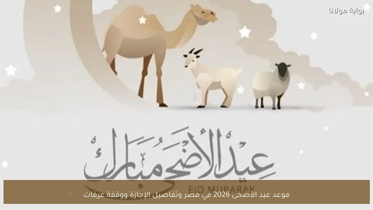 موعد عيد الأضحى 2026 في مصر وتفاصيل الإجازة ووقفة عرفات