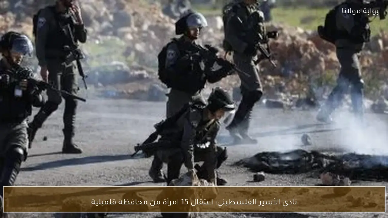 نادي الأسير الفلسطيني: اعتقال 15 امرأة من محافظة قلقيلية