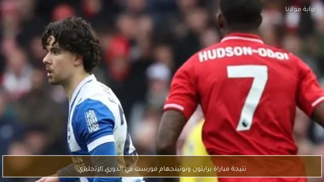 نتيجة مباراة برايتون ونوتينجهام فورست في الدوري الإنجليزي