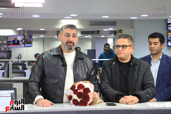 الكاتب الصحفي عبد الفتاح عبد المنعم وياسر جلال