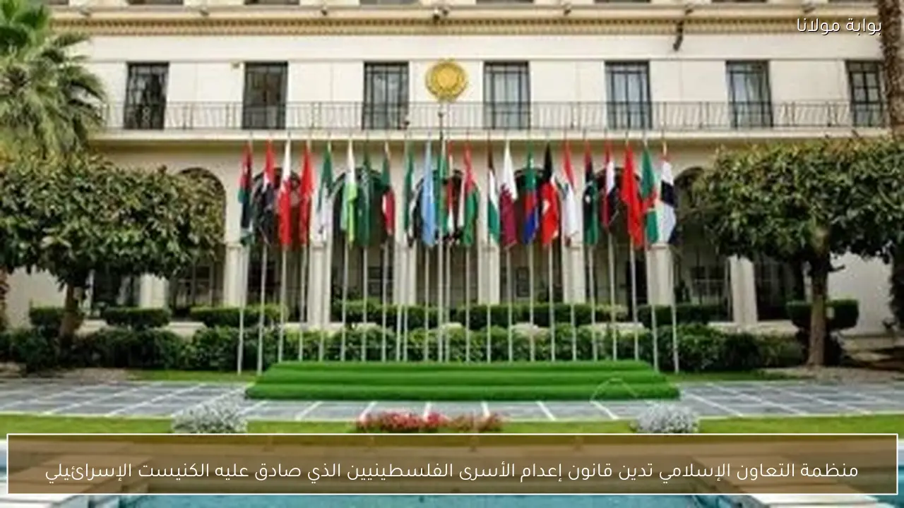 منظمة التعاون الإسلامي تدين قانون إعدام الأسرى الفلسطينيين الذي صادق عليه الكنيست الإسرائيلي