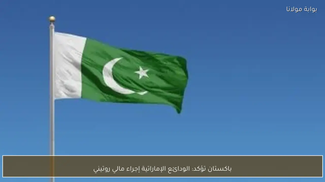 باكستان تؤكد: الودائع الإماراتية إجراء مالي روتيني