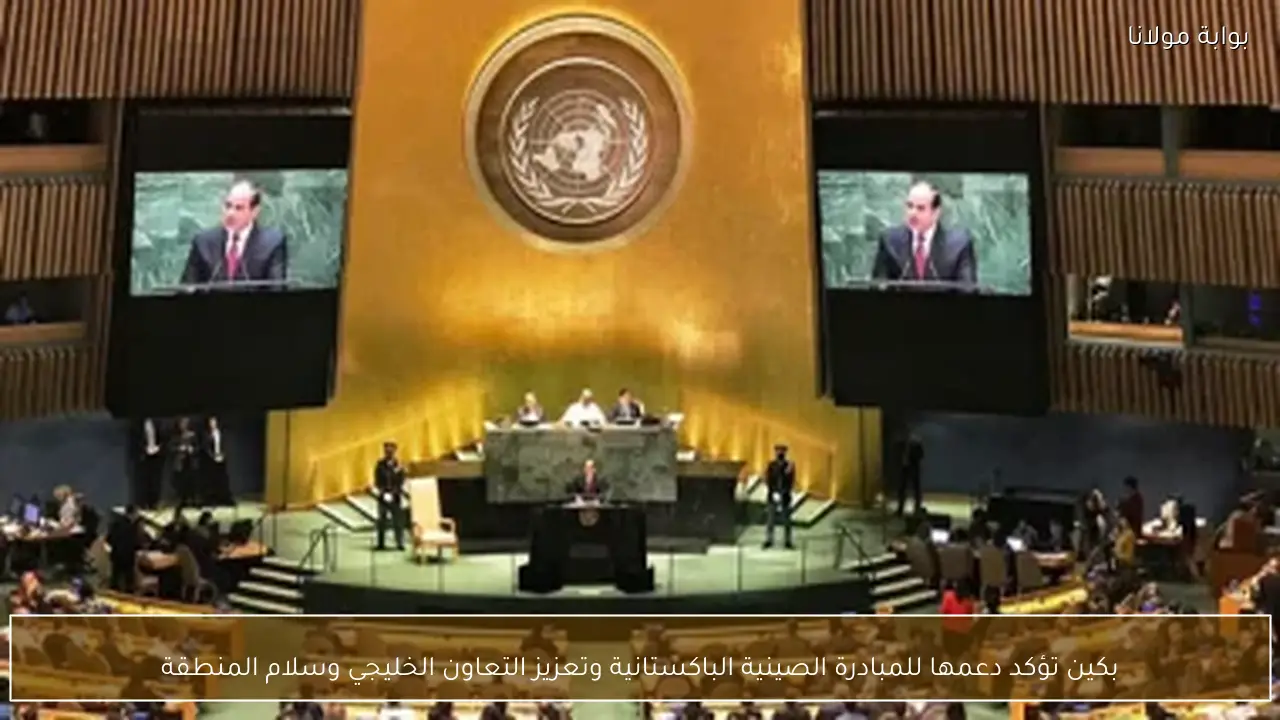 بكين تؤكد دعمها للمبادرة الصينية الباكستانية وتعزيز التعاون الخليجي وسلام المنطقة