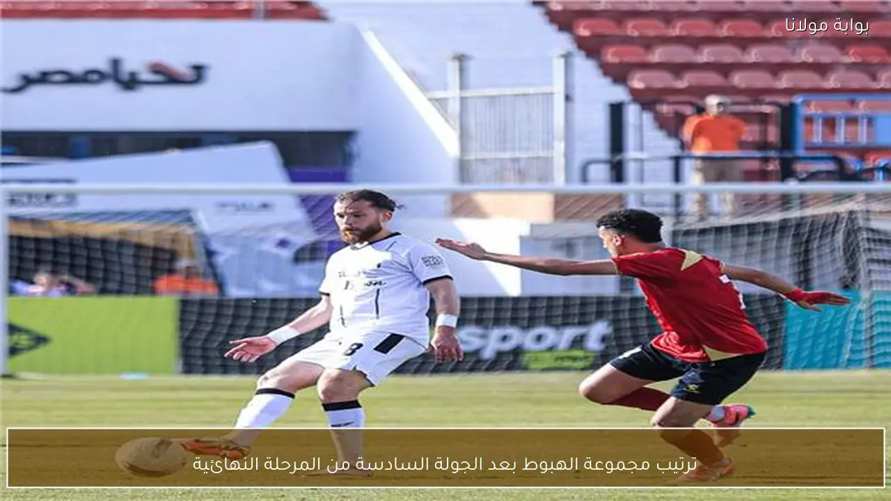 ترتيب مجموعة الهبوط بعد الجولة السادسة من المرحلة النهائية