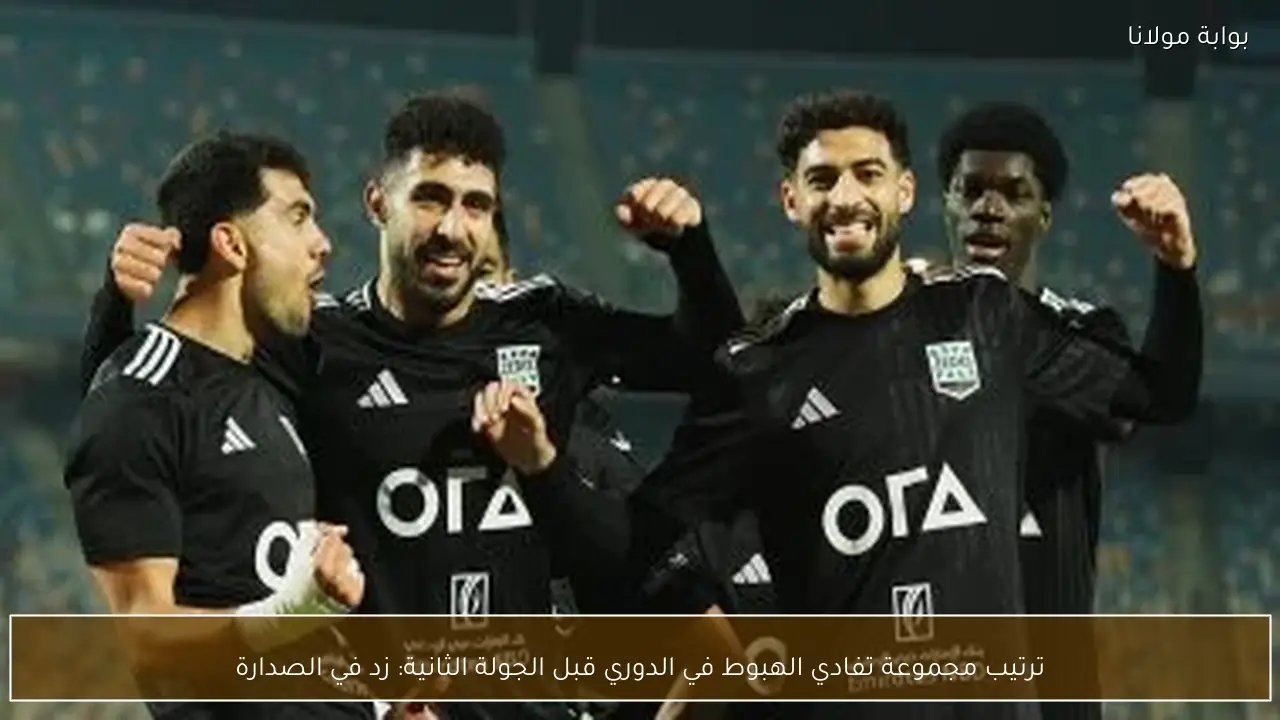 ترتيب مجموعة تفادي الهبوط في الدوري قبل الجولة الثانية: زد في الصدارة