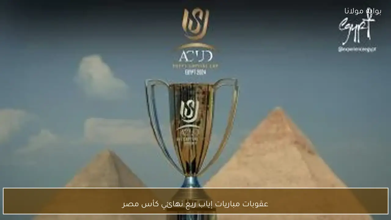 عقوبات مباريات إياب ربع نهائي كأس مصر