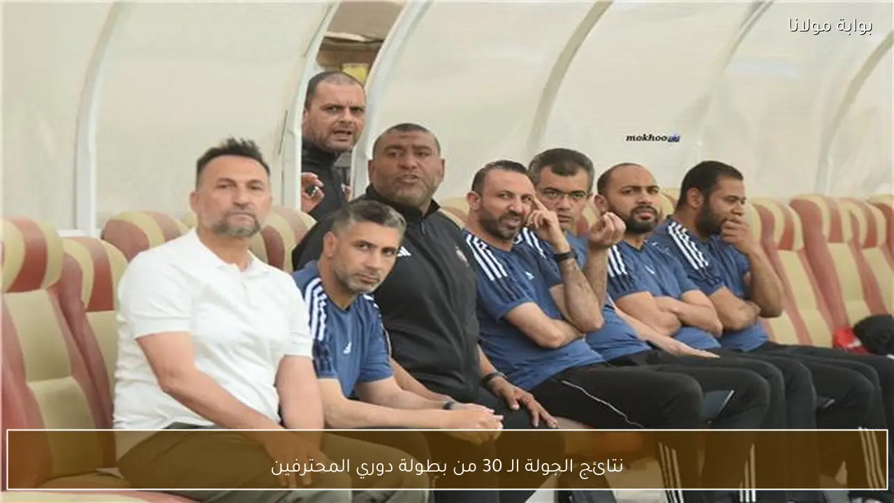 نتائج الجولة الـ 30 من بطولة دوري المحترفين