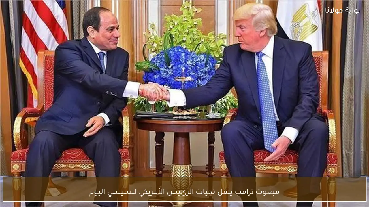 مبعوث ترامب ينقل تحيات الرئيس الأمريكي للسيسي اليوم