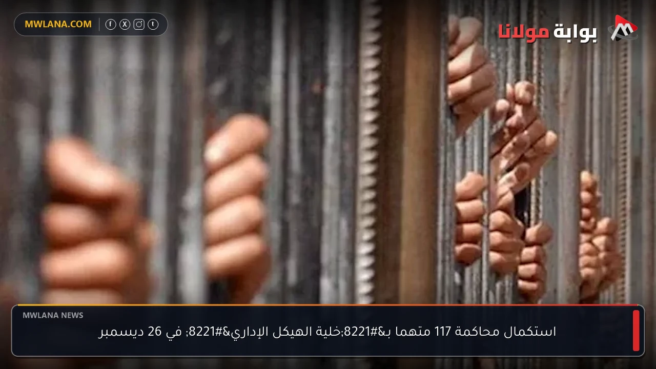 استكمال محاكمة 117 متهما بـ”خلية الهيكل الإداري” في 26 ديسمبر