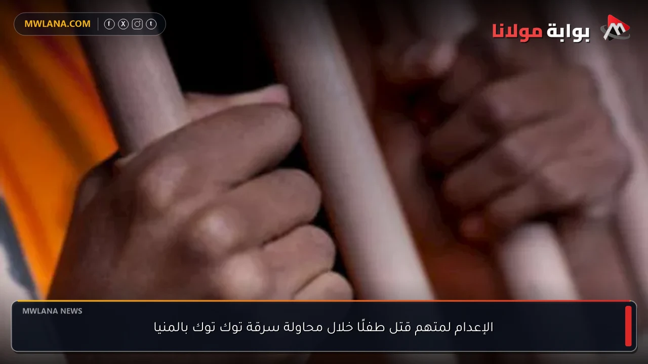 الإعدام لمتهم قتل طفلًا خلال محاولة سرقة توك توك بالمنيا