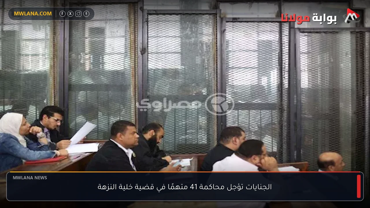 الجنايات تؤجل محاكمة 41 متهمًا في قضية خلية النزهة