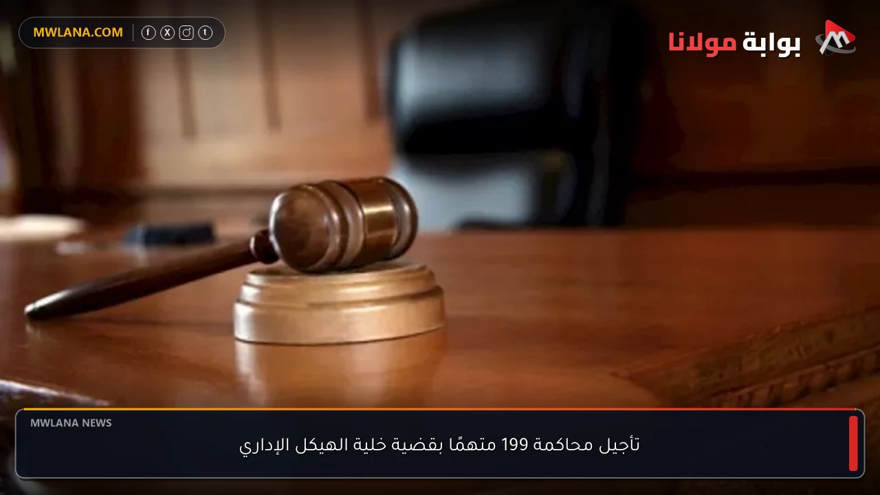 تأجيل محاكمة 199 متهمًا بقضية خلية الهيكل الإداري