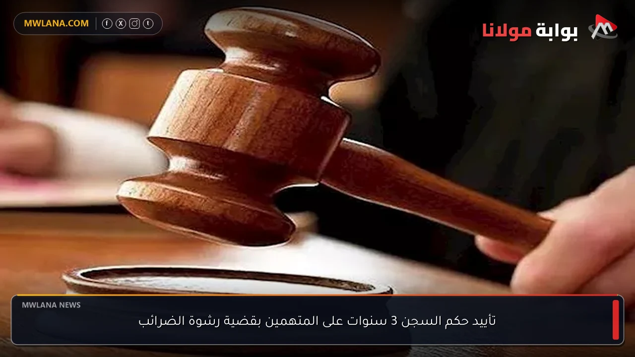 تأييد حكم السجن 3 سنوات على المتهمين بقضية رشوة الضرائب