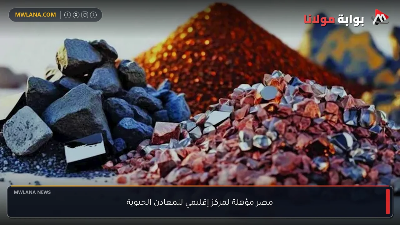 مصر مؤهلة لمركز إقليمي للمعادن الحيوية