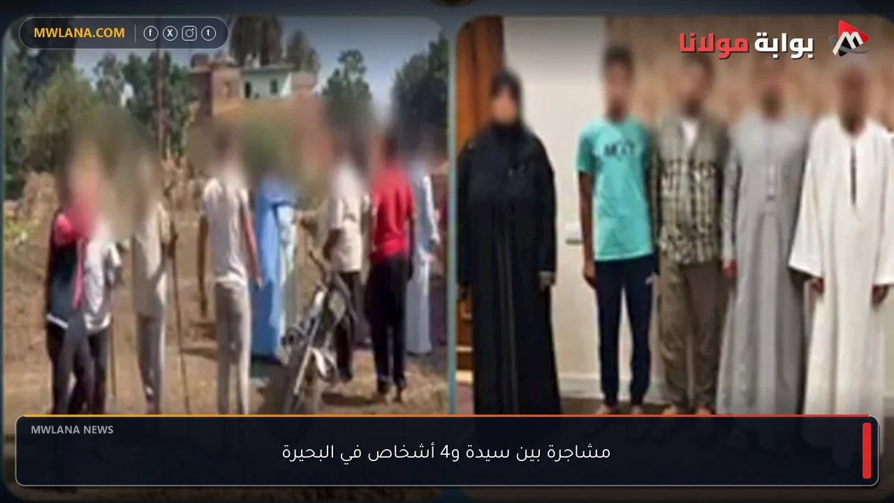 مشاجرة بين سيدة و4 أشخاص في البحيرة